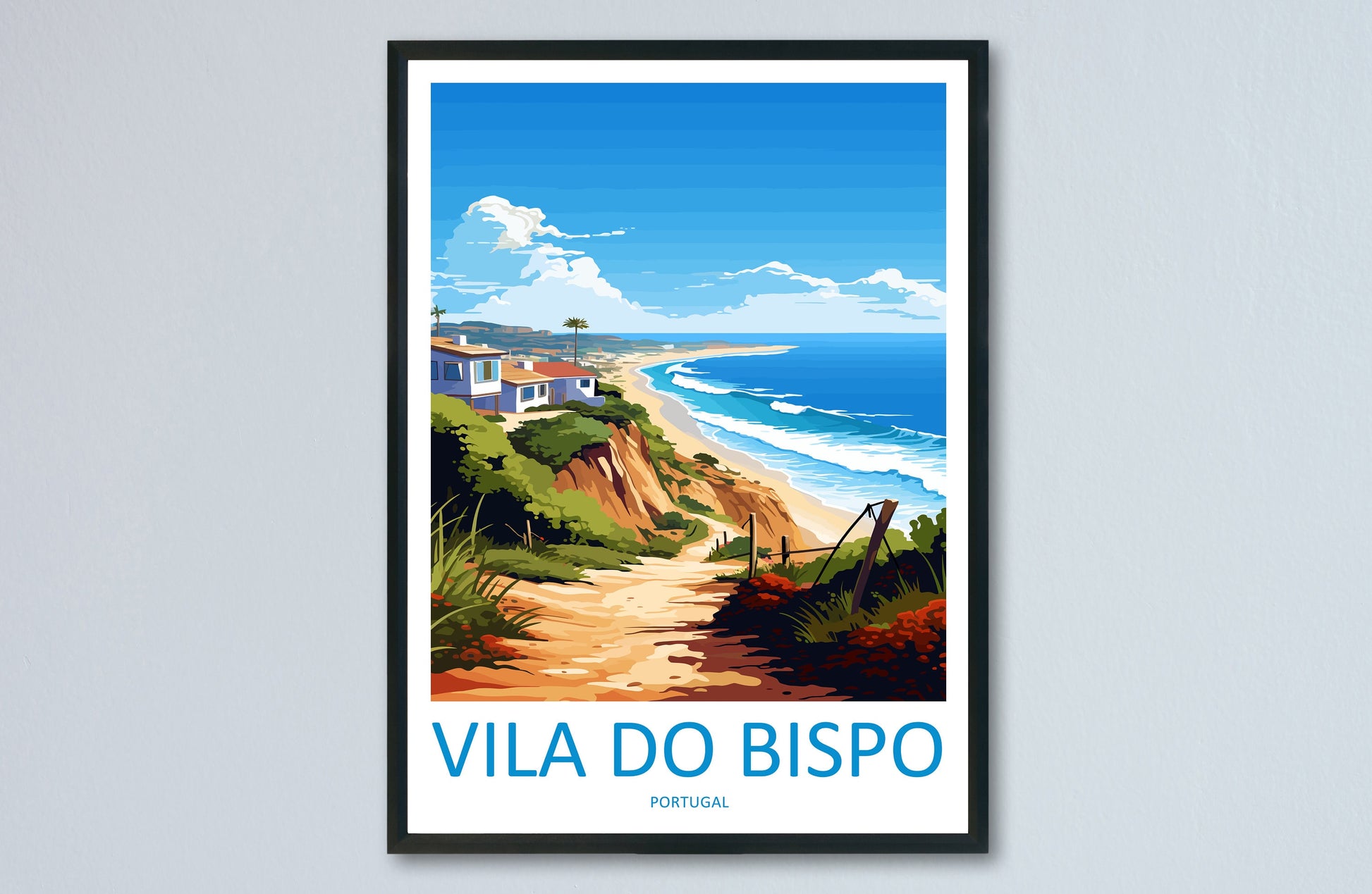 Vila do Bispo Travel Print Wall Art Vila do Bispo Wall Hanging Home Décor Vila do Bispo Gift Art Lovers Portugal Art Lover