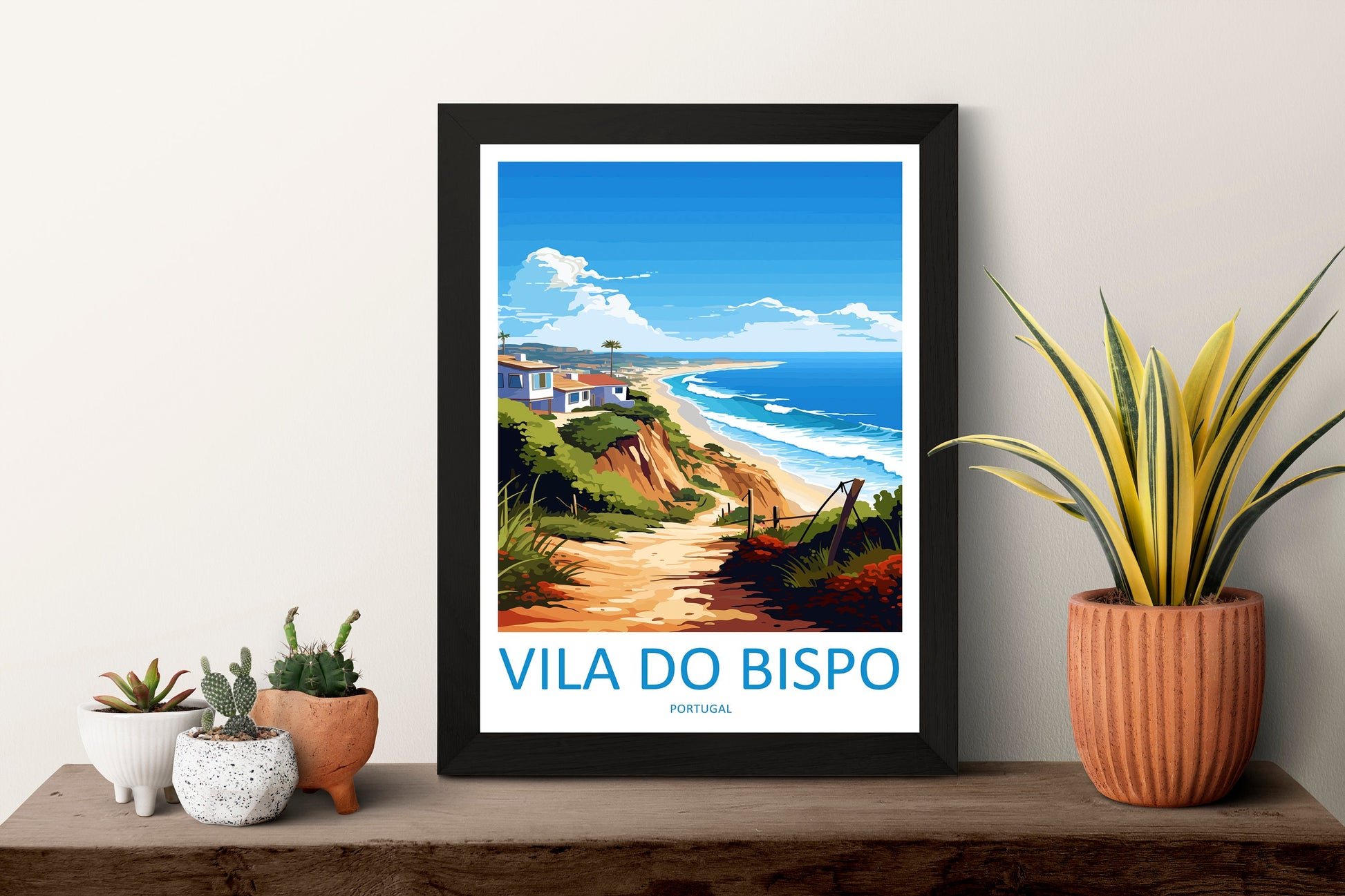 Vila do Bispo Travel Print Wall Art Vila do Bispo Wall Hanging Home Décor Vila do Bispo Gift Art Lovers Portugal Art Lover