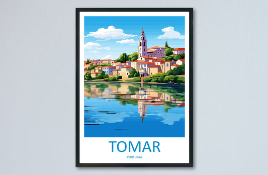 Tomar Travel Print Wall Art Tomar Wall Hanging Home Décor Tomar Gift Art Lovers Portugal Art Lover Gift Tomar Wall Décor