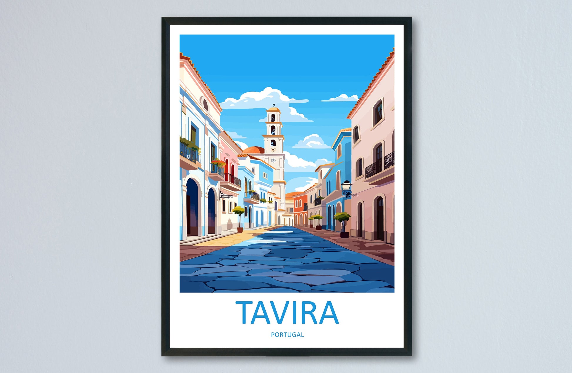 Tavira Travel Print Wall Art Tavira Wall Hanging Home Décor Tavira Gift Art Lovers Portugal Art Lover Gift Tavira Wall Décor