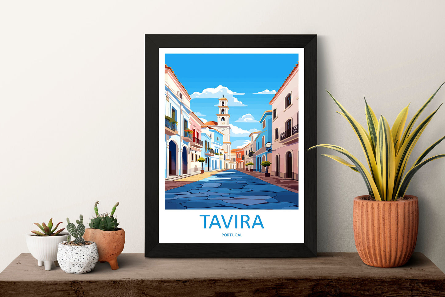 Tavira Travel Print Wall Art Tavira Wall Hanging Home Décor Tavira Gift Art Lovers Portugal Art Lover Gift Tavira Wall Décor