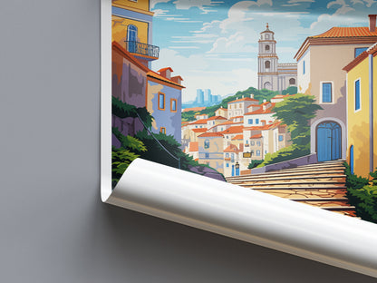 Sintra Travel Print Wall Art Sintra Wall Hanging Home Décor Sintra Gift Art Lovers Portugal Art Lover Gift Sintra Wall Décor