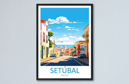 Setúbal Travel Print Wall Art Setúbal Wall Hanging Home Décor Setúbal Gift Art Lovers Portugal Art Lover Gift Setúbal Wall Décor