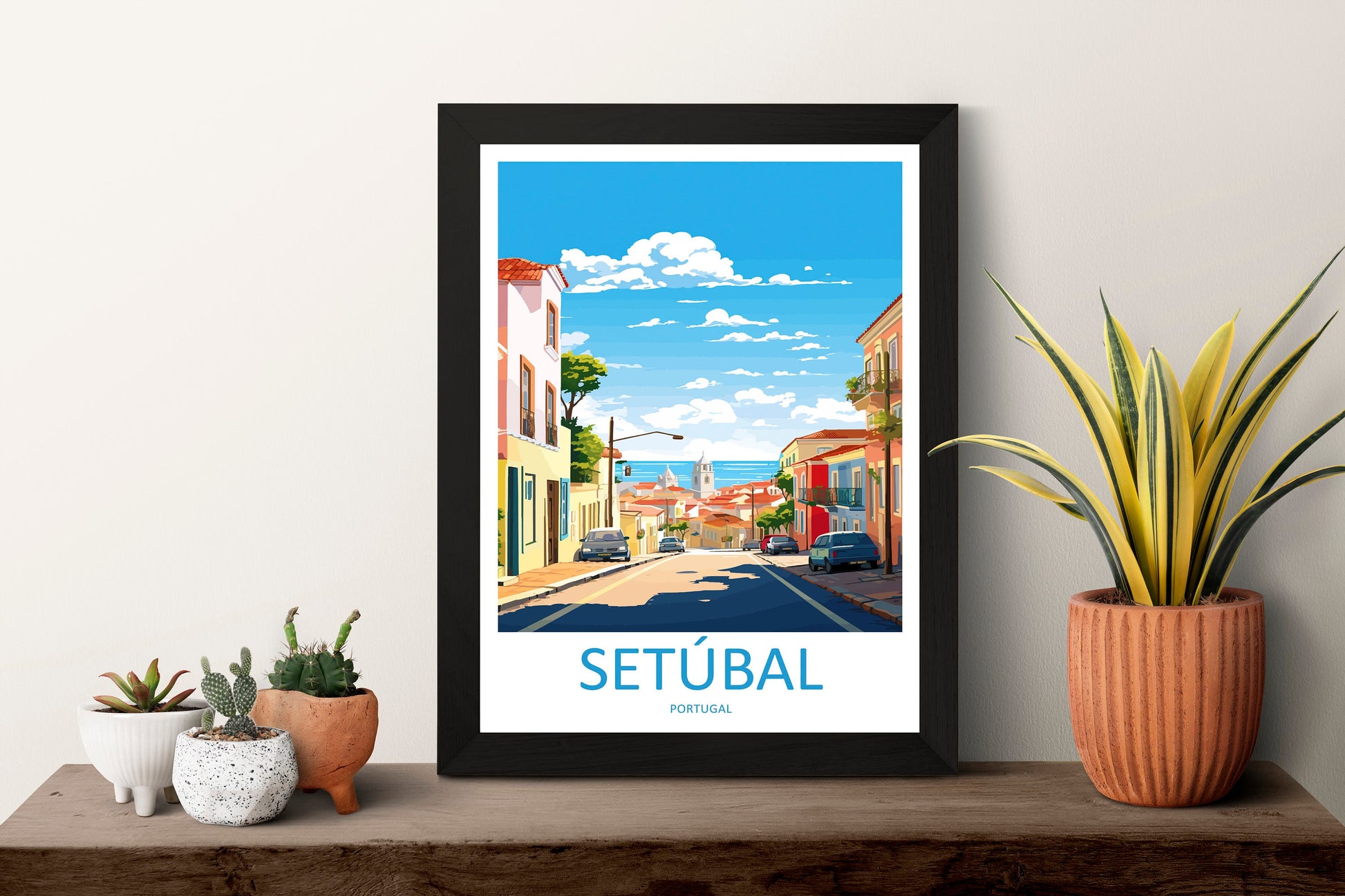 Setúbal Travel Print Wall Art Setúbal Wall Hanging Home Décor Setúbal Gift Art Lovers Portugal Art Lover Gift Setúbal Wall Décor