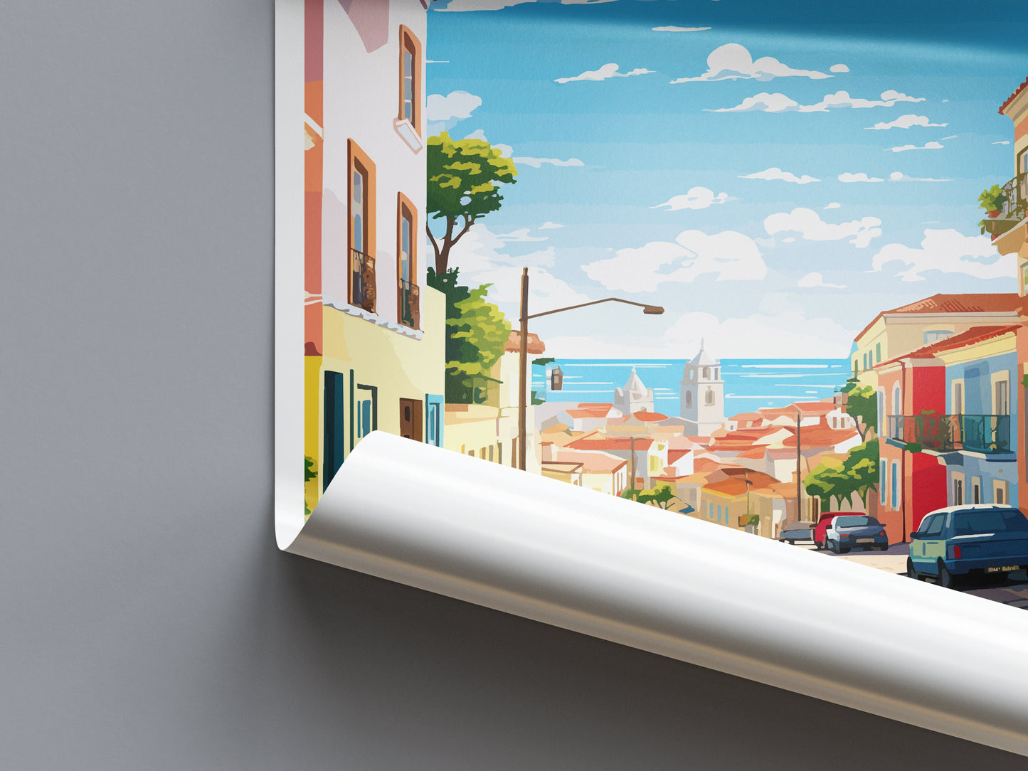 Setúbal Travel Print Wall Art Setúbal Wall Hanging Home Décor Setúbal Gift Art Lovers Portugal Art Lover Gift Setúbal Wall Décor