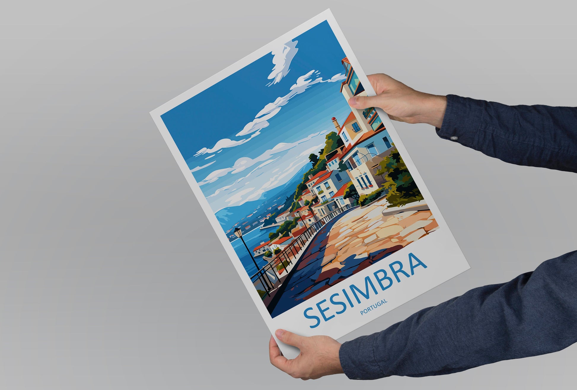 Sesimbra Travel Print Wall Art Sesimbra Wall Hanging Home Décor Sesimbra Gift Art Lovers Portugal Art Lover Gift Sesimbra Wall Décor