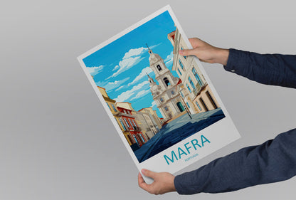 Mafra Travel Print Wall Art Mafra Wall Hanging Home Décor Mafra Gift Art Lovers Portugal Art Lover Gift Mafra Wall Décor