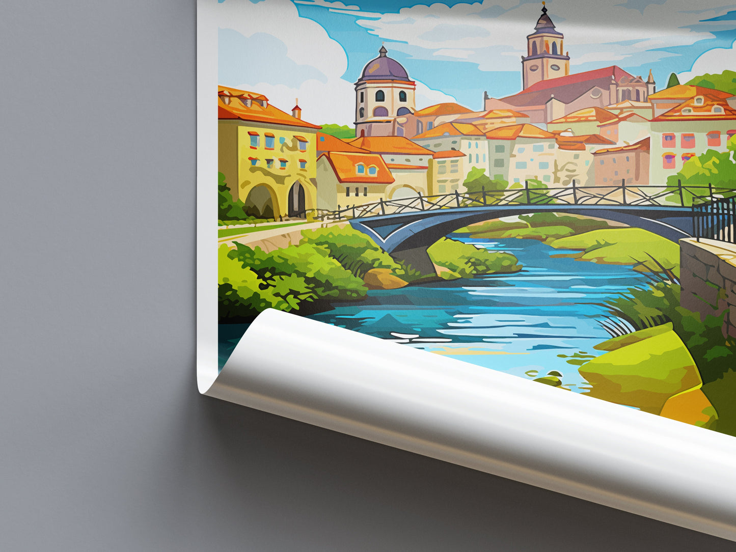 Chaves Travel Print Wall Art Chaves Wall Hanging Home Décor Chaves Gift Art Lovers Portugal Art Lover Gift Chaves Wall Décor