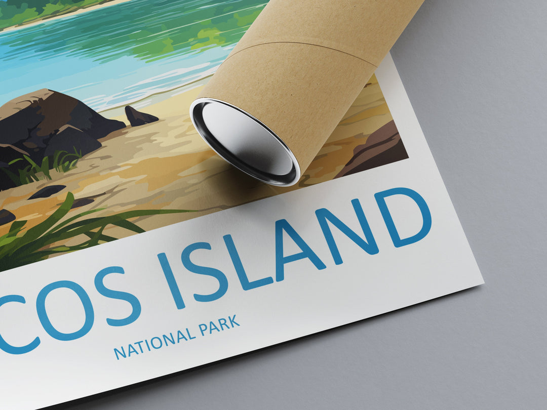Cocos Island National Park Travel Print Wall Art Cocos Island Wall Hanging Home Décor Cocos Island National Park Gift Art Costa Rica
