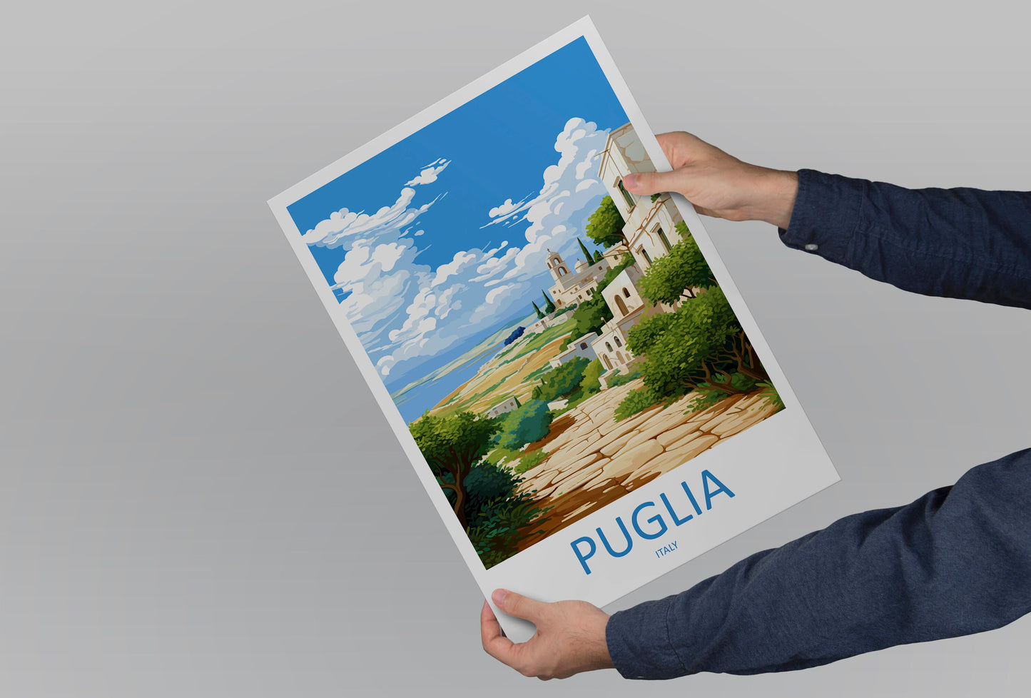 Puglia Travel Print Wall Art Puglia Italy Wall Hanging Home Decor Puglia Gift Art Lovers Wall Art Print Puglia Italy
