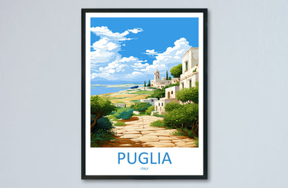 Puglia Travel Print Wall Art Puglia Italy Wall Hanging Home Decor Puglia Gift Art Lovers Wall Art Print Puglia Italy