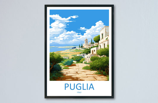 Puglia Travel Print Wall Art Puglia Italy Wall Hanging Home Decor Puglia Gift Art Lovers Wall Art Print Puglia Italy