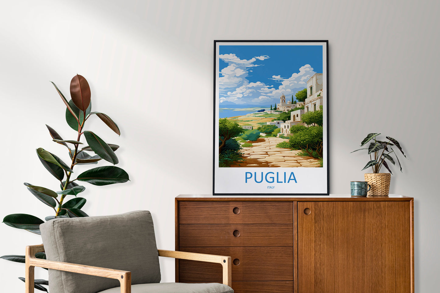 Puglia Travel Print Wall Art Puglia Italy Wall Hanging Home Decor Puglia Gift Art Lovers Wall Art Print Puglia Italy