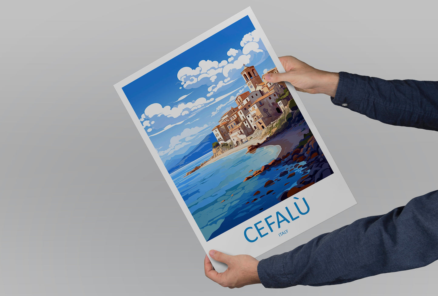 Cefalù Travel Print Wall Art Cefalù Italy Wall Hanging Home Decor Cefalù Gift Art Lovers Wall Art Print Cefalù Italy