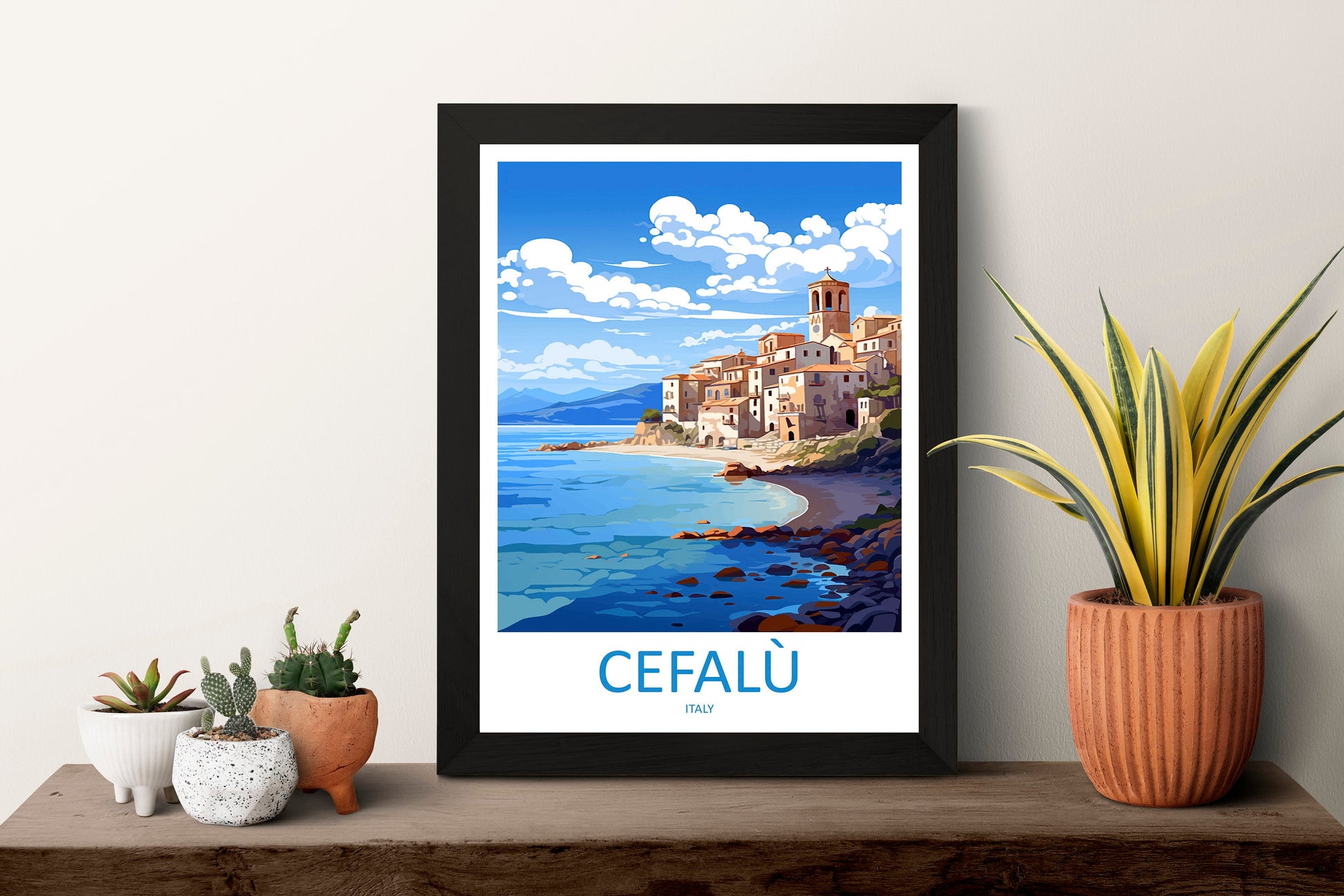 Cefalù Travel Print Wall Art Cefalù Italy Wall Hanging Home Decor Cefalù Gift Art Lovers Wall Art Print Cefalù Italy