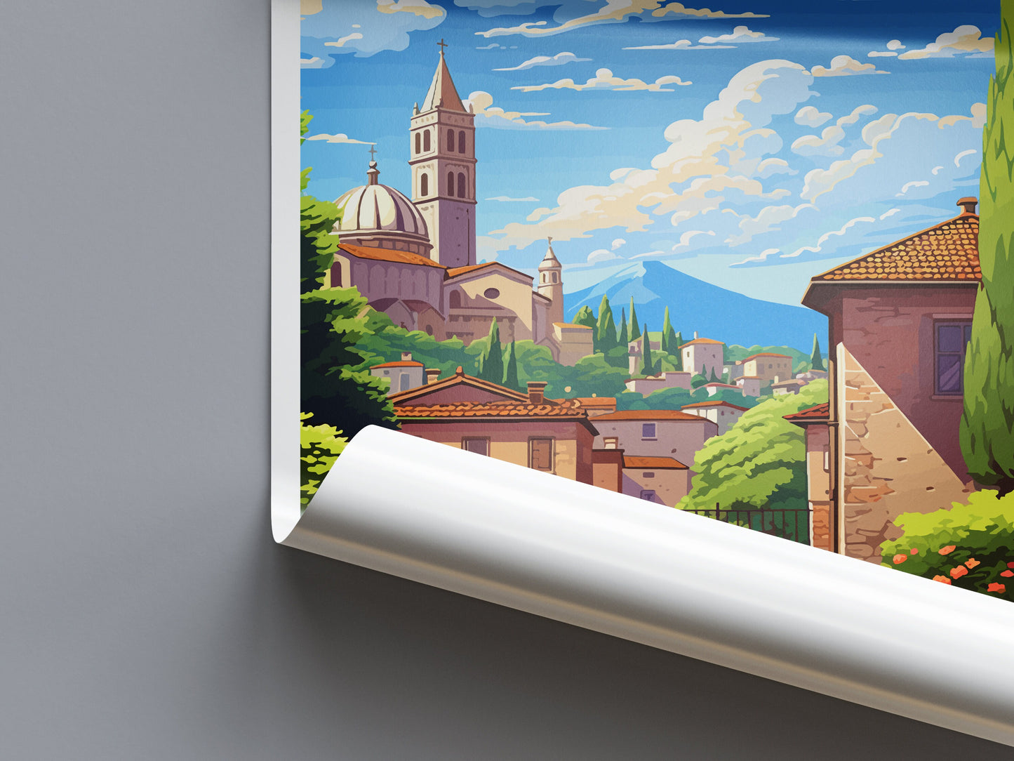 Bergamo Travel Print Wall Art Bergamo Italy Wall Hanging Home Decor Bergamo Gift Art Lovers Wall Art Print Bergamo Italy
