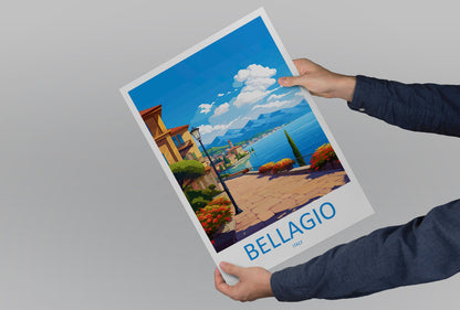Bellagio Travel Print Wall Art Bellagio Italy Wall Hanging Home Decor Bellagio Gift Art Lovers Wall Art Print Bellagio Italy