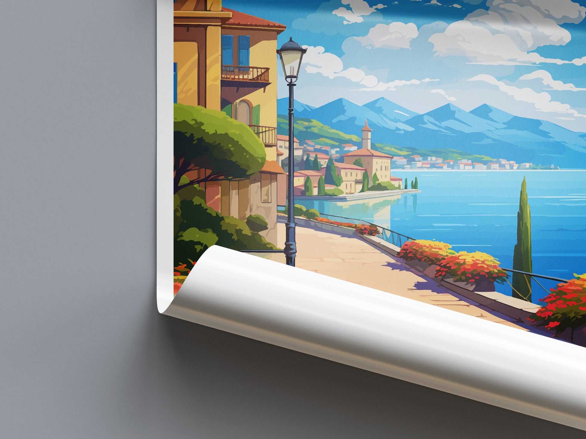 Bellagio Travel Print Wall Art Bellagio Italy Wall Hanging Home Decor Bellagio Gift Art Lovers Wall Art Print Bellagio Italy
