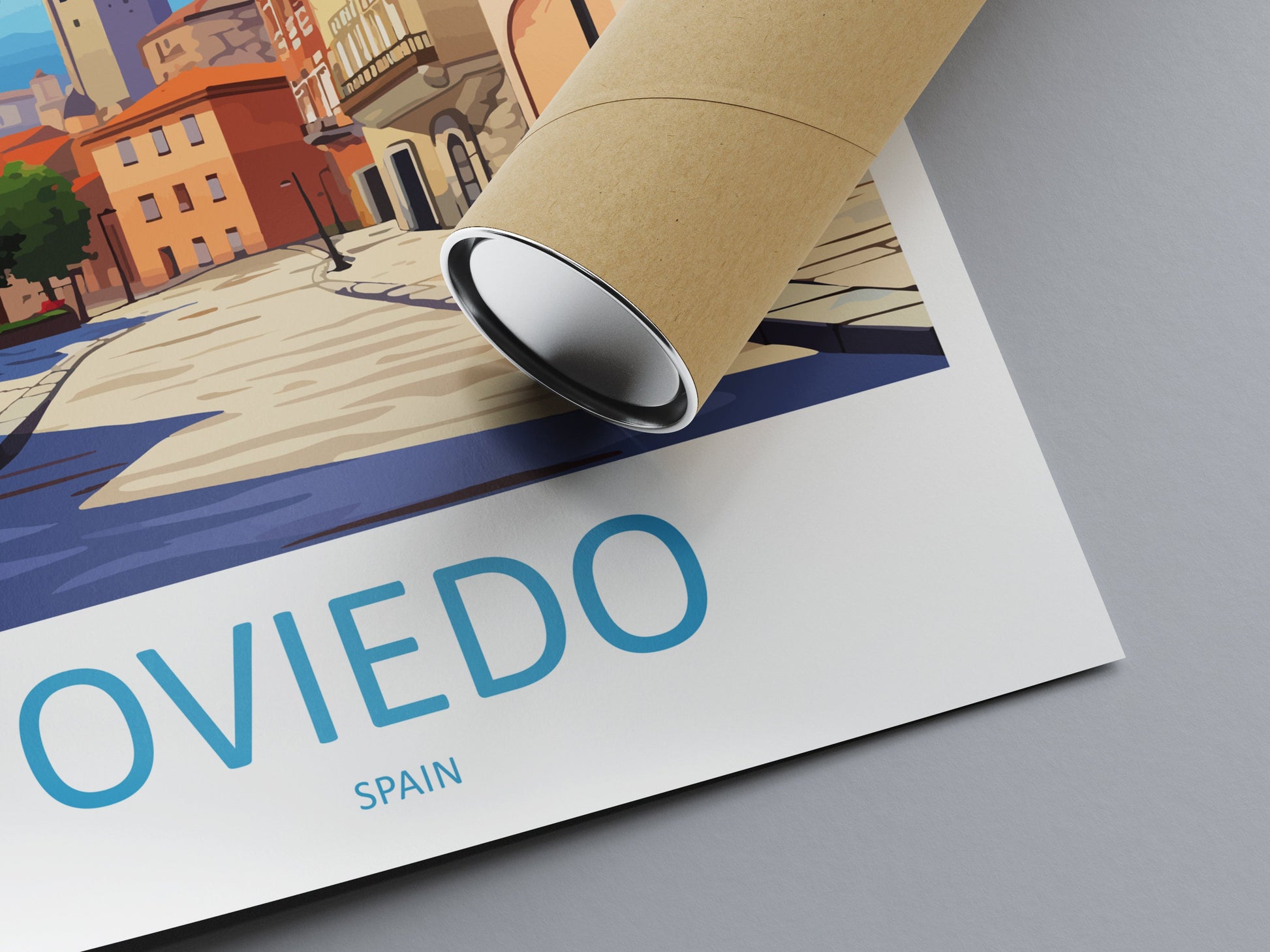 Oviedo Travel Print Wall Art Oviedo Wall Hanging Home Décor Oviedo Gift Art Lovers Spain Art Lover Gift Oviedo Spain Poster Art