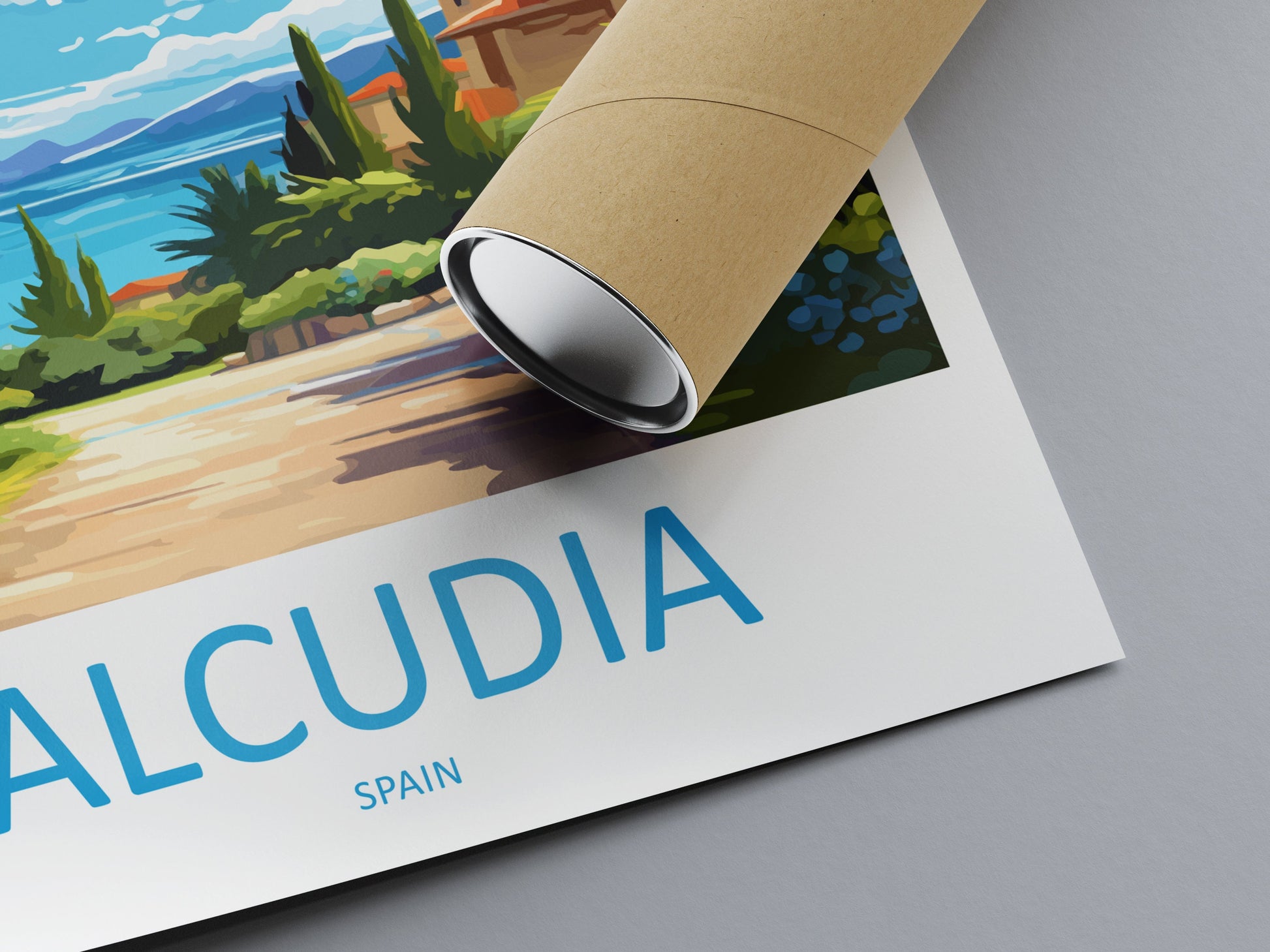Alcudia Travel Print Wall Art Alcudia Wall Hanging Home Décor Alcudia Gift Art Lovers Spain Art Lover Gift Alcudia Spain Poster Art