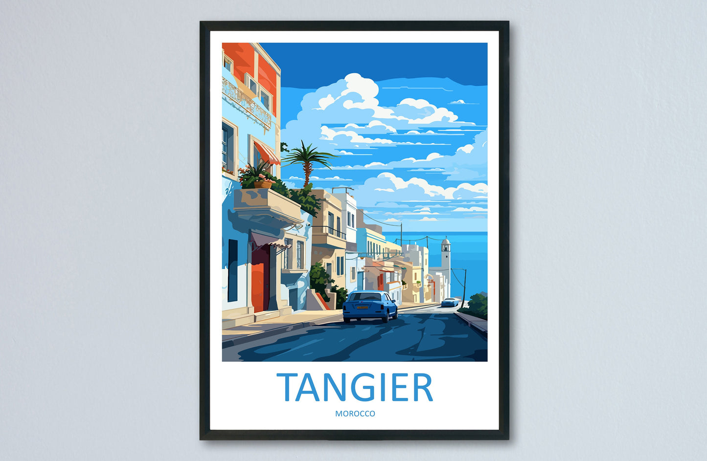 Tangier Travel Print Wall Art Tangier Wall Hanging Home Décor Tangier Gift Art Lovers Morocco Art Lover Gift Wall Art Morocco Art