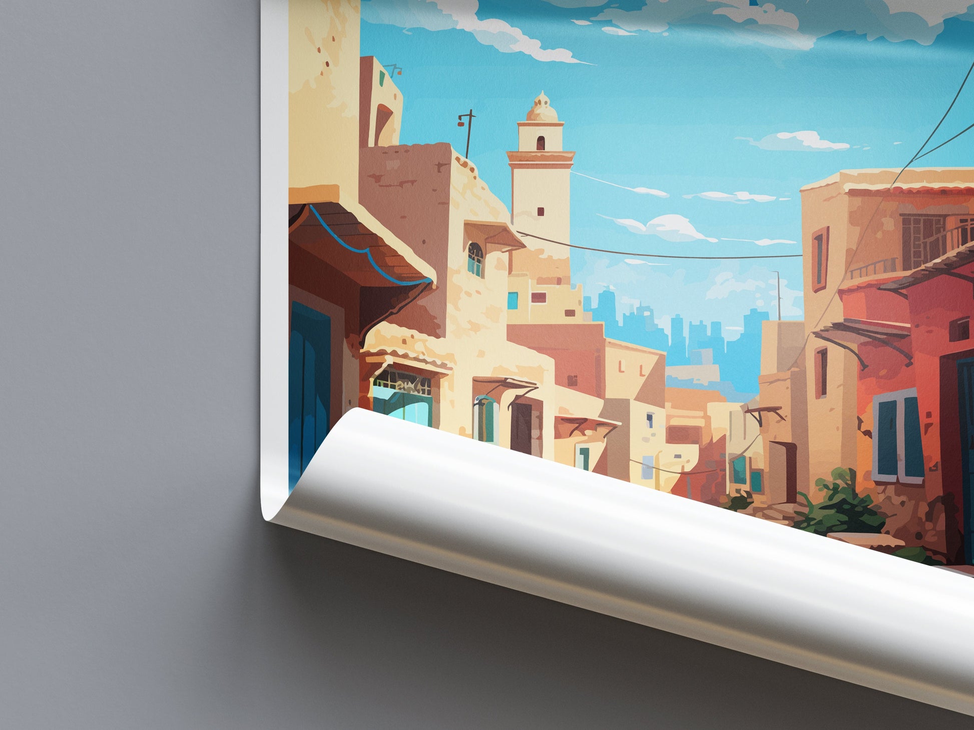 Meknes Travel Print Wall Art Meknes Wall Hanging Home Décor Meknes Gift Art Lovers Morocco Art Lover Gift Wall Art Morocco Art