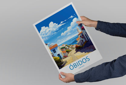 Óbidos Travel Print Wall Art Óbidos Wall Hanging Home Décor Óbidos Gift Art Lovers Portugal Art Lover Gift Óbidos Wall Décor