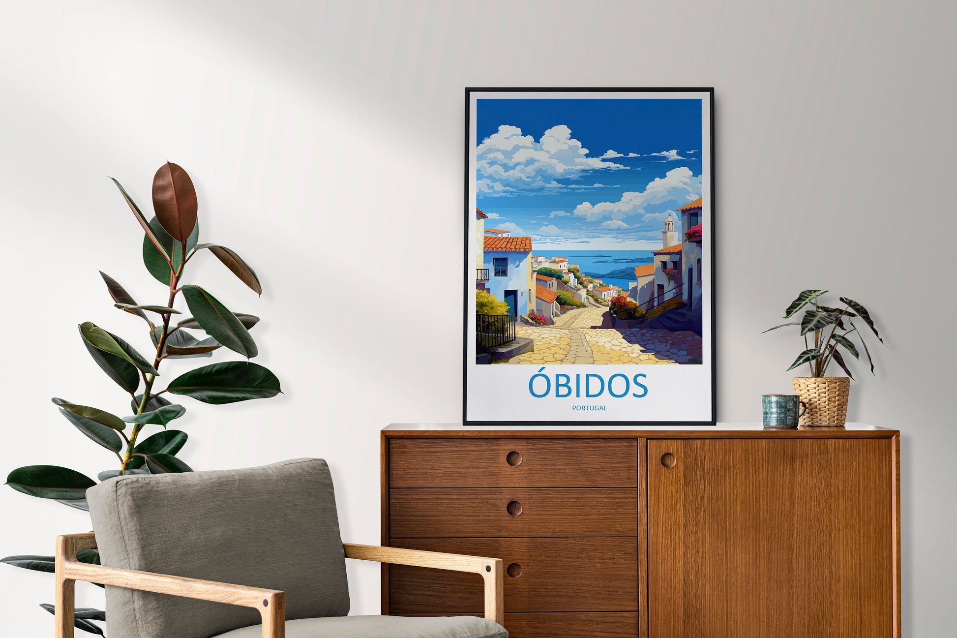 Óbidos Travel Print Wall Art Óbidos Wall Hanging Home Décor Óbidos Gift Art Lovers Portugal Art Lover Gift Óbidos Wall Décor
