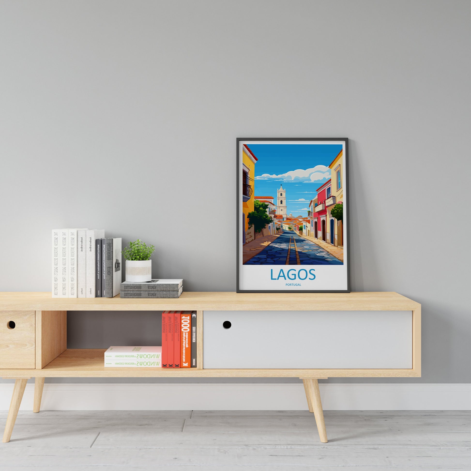 Lagos Travel Print Wall Art Lagos Wall Hanging Home Décor Lagos Gift Art Lovers Portugal Art Lover Gift Lagos Poster