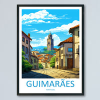 Guimarães Travel Print Wall Art Guimarães Wall Hanging Home Décor Guimarães Gift Art Lovers Portugal Art Lover Gift Guimarães Poster