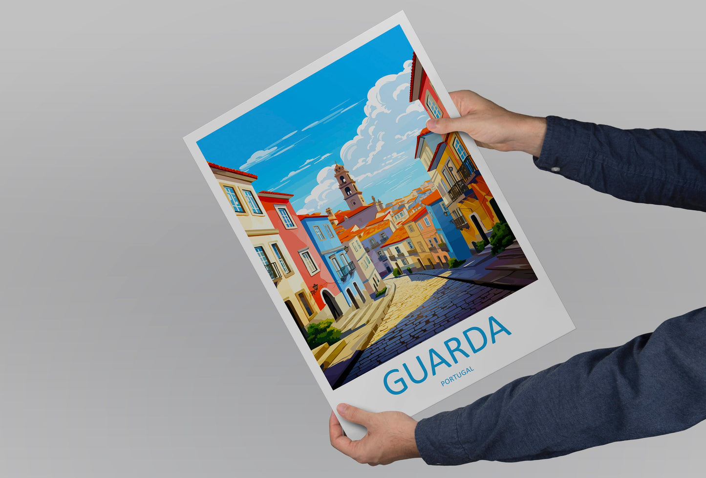 Guarda Travel Print Wall Art Guarda Wall Hanging Home Décor Guarda Gift Art Lovers Portugal Art Lover Gift Guarda Poster