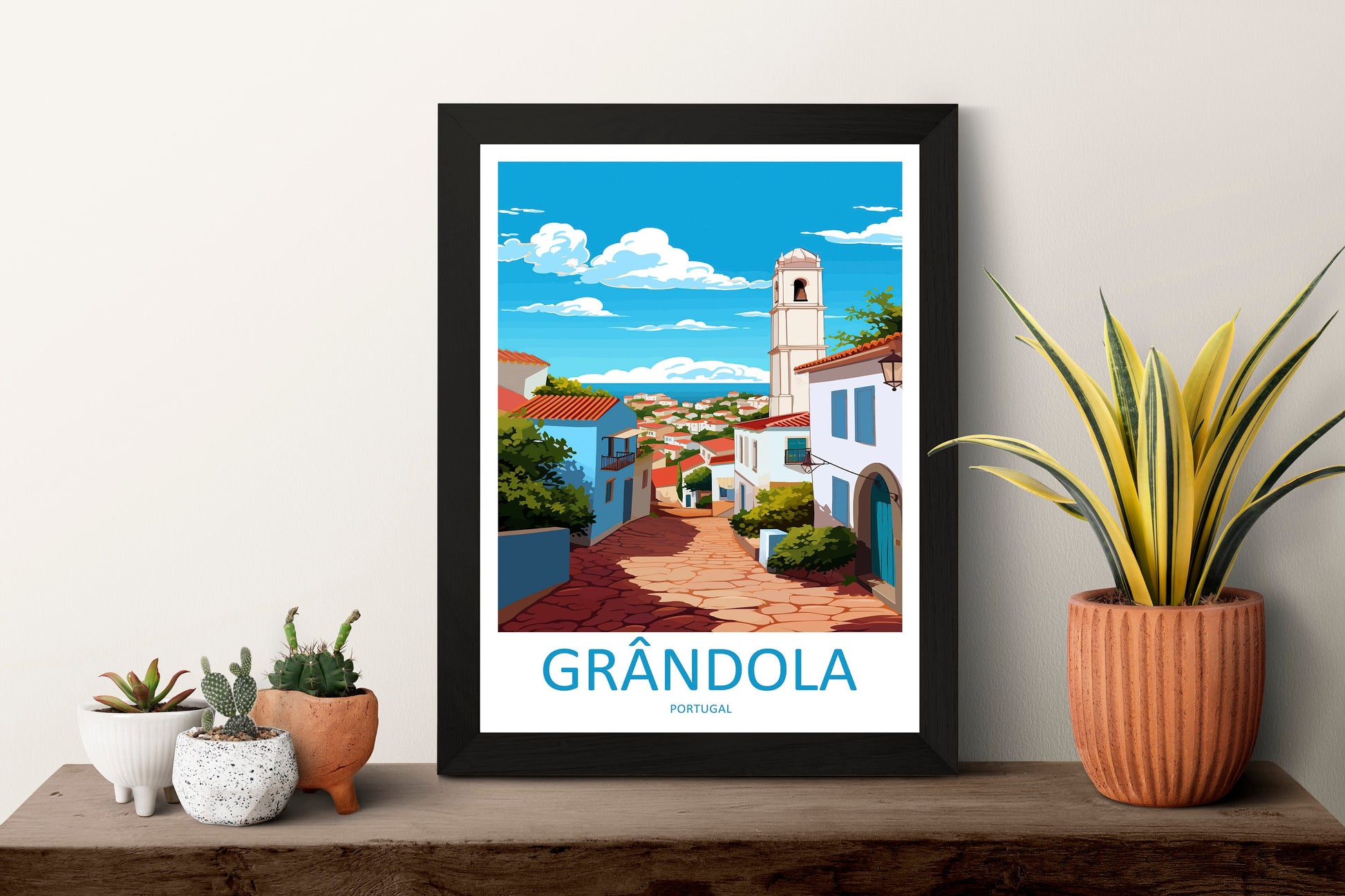 Grândola Travel Print Wall Art Grândola Wall Hanging Home Décor Grândola Gift Art Lovers Portugal Art Lover Gift Grândola Poster