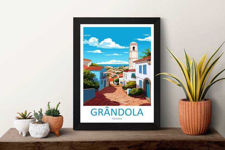 Grândola Travel Print Wall Art Grândola Wall Hanging Home Décor Grândola Gift Art Lovers Portugal Art Lover Gift Grândola Poster