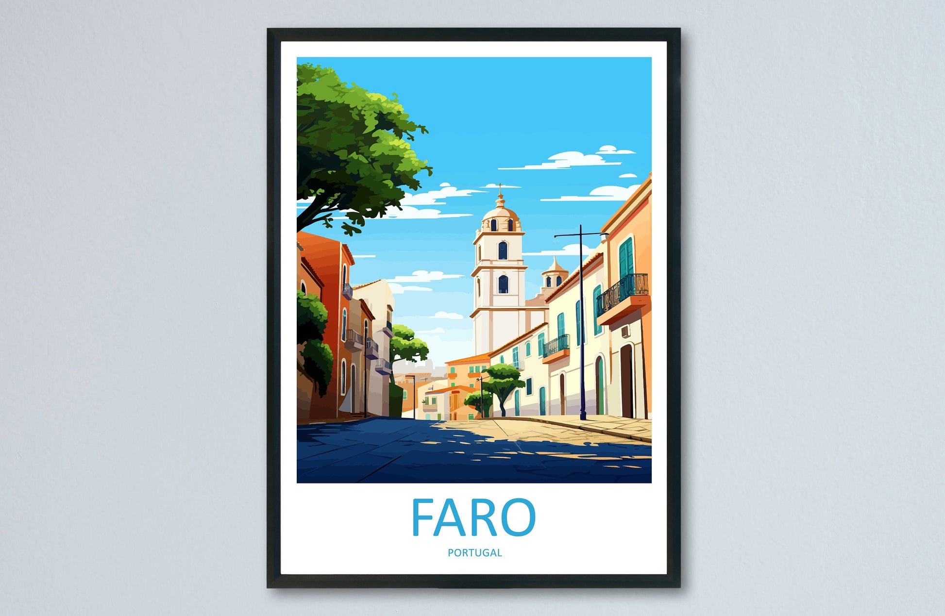 Faro Travel Print Wall Art Faro Wall Hanging Home Décor Faro Gift Art Lovers Portugal Art Lover Gift Faro Poster