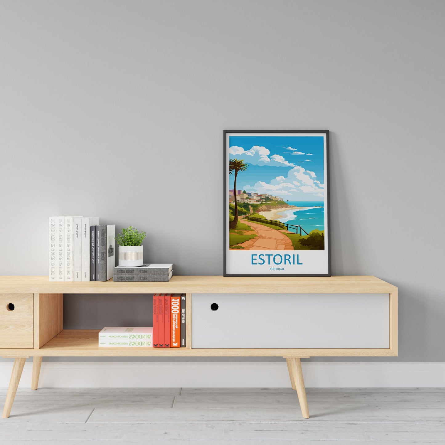 Estoril Travel Print Wall Art Estoril Wall Hanging Home Décor Estoril Gift Art Lovers Portugal Art Lover Gift Estoril Poster