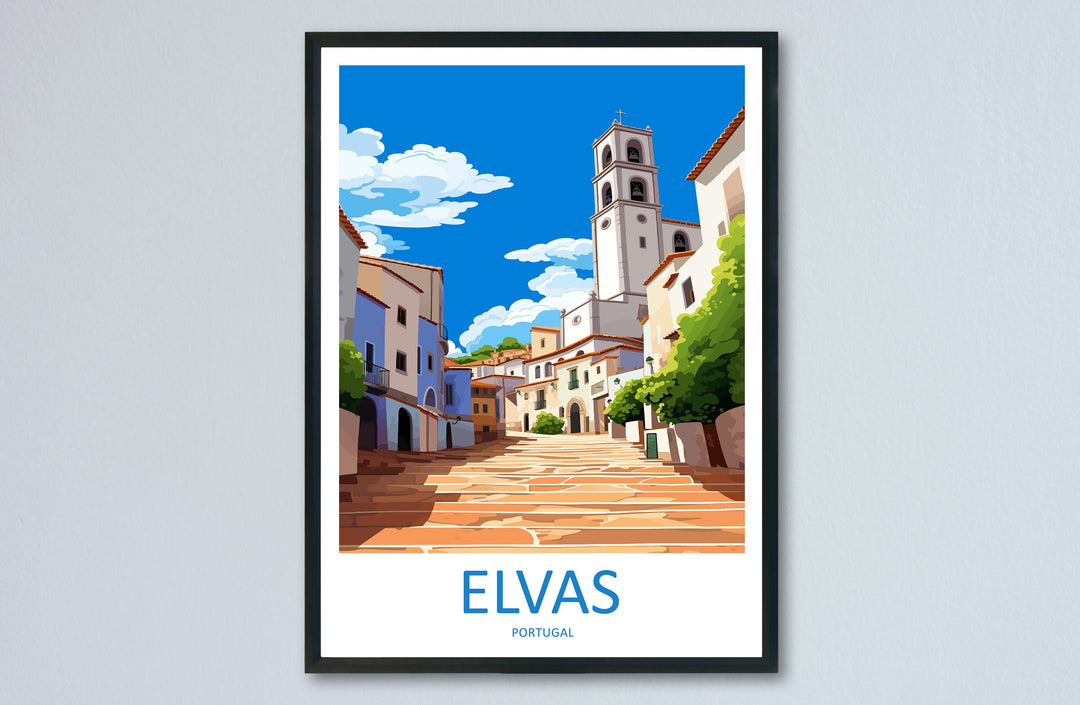 Elvas Travel Print Wall Art Elvas Wall Hanging Home Décor Elvas Gift Art Lovers Portugal Art Lover Gift Elvas Poster