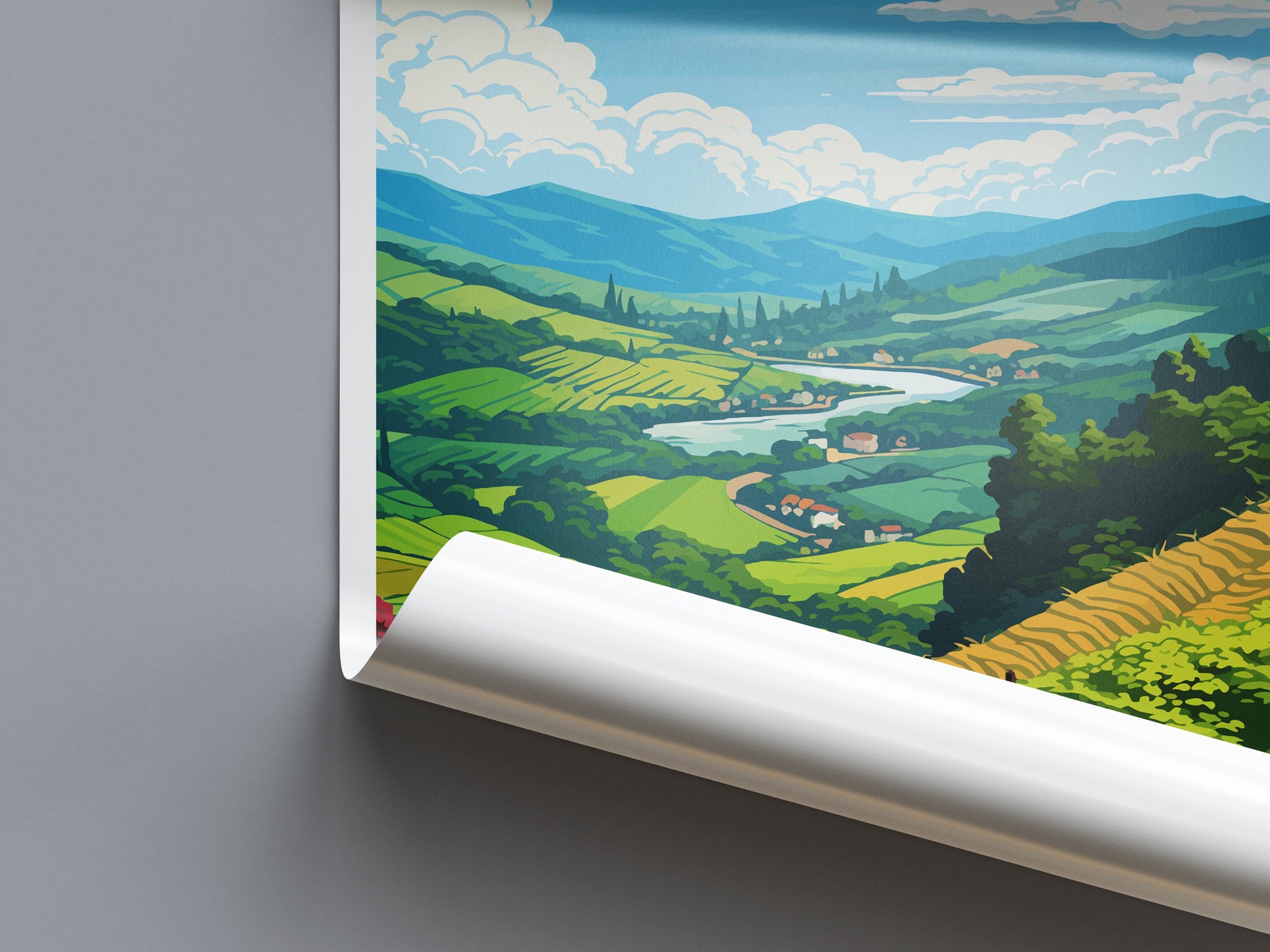 Douro Valley Travel Print Wall Art Douro Valley Wall Hanging Home Décor Douro Valley Gift Art Lovers Portugal Art Lover Gift Douro Valley