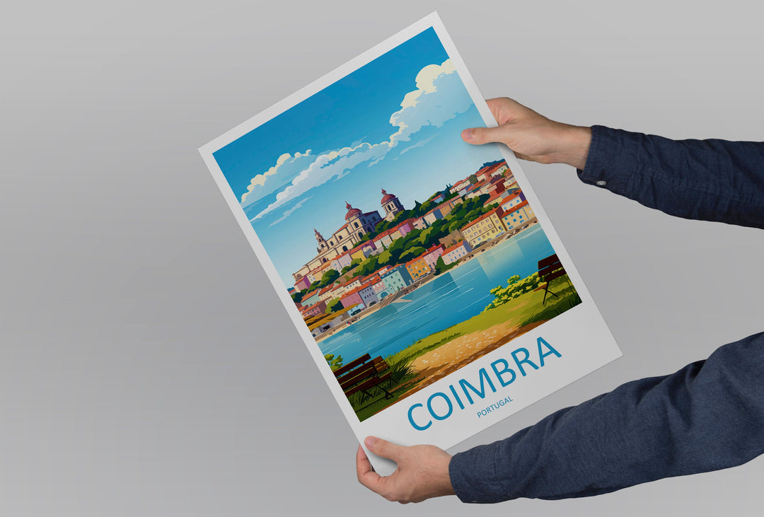 Coimbra Travel Print Wall Art Coimbra Wall Hanging Home Décor Coimbra Gift Art Lovers Portugal Art Lover Gift Coimbra