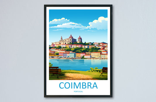 Coimbra Travel Print Wall Art Coimbra Wall Hanging Home Décor Coimbra Gift Art Lovers Portugal Art Lover Gift Coimbra
