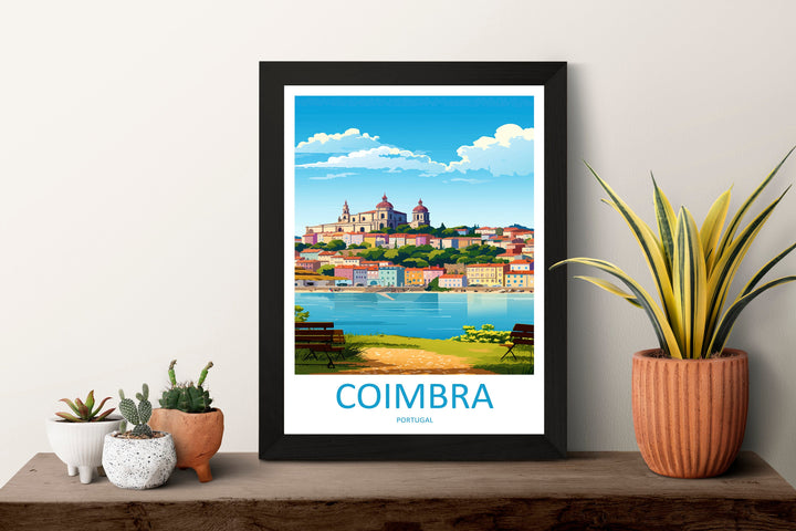 Coimbra Travel Print Wall Art Coimbra Wall Hanging Home Décor Coimbra Gift Art Lovers Portugal Art Lover Gift Coimbra