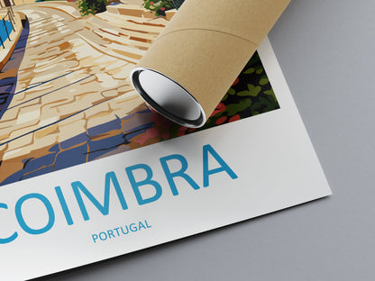 Coimbra Travel Print Wall Art Coimbra Wall Hanging Home Décor Coimbra Gift Art Lovers Portugal Art Lover Gift Coimbra