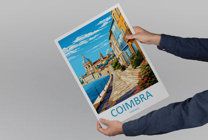 Coimbra Travel Print Wall Art Coimbra Wall Hanging Home Décor Coimbra Gift Art Lovers Portugal Art Lover Gift Coimbra