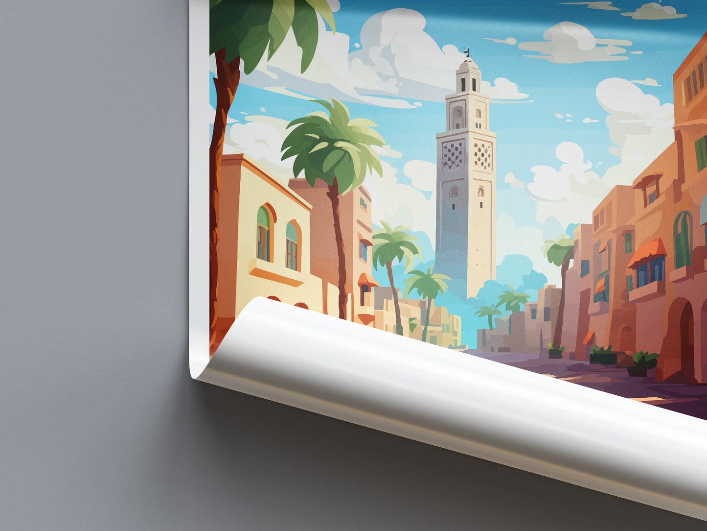 Casablanca Travel Print Wall Art Casablanca Wall Hanging Home Décor Casablanca Gift Art Lovers Morocco Art Lover Gift Wall Art Morocco Art