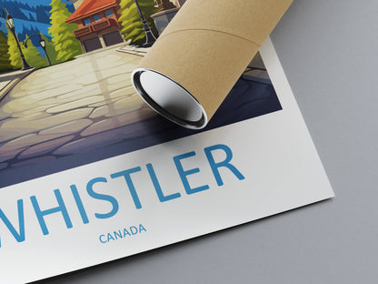 Whistler Travel Print Wall Art Whistler Wall Hanging Home Décor Whistler Gift Art Lovers Canada Art Lover Gift Whistler Gift