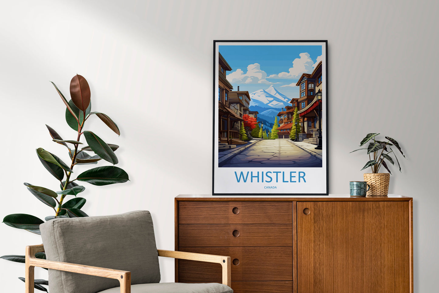 Whistler Travel Print Wall Art Whistler Wall Hanging Home Décor Whistler Gift Art Lovers Canada Art Lover Gift Whistler Gift