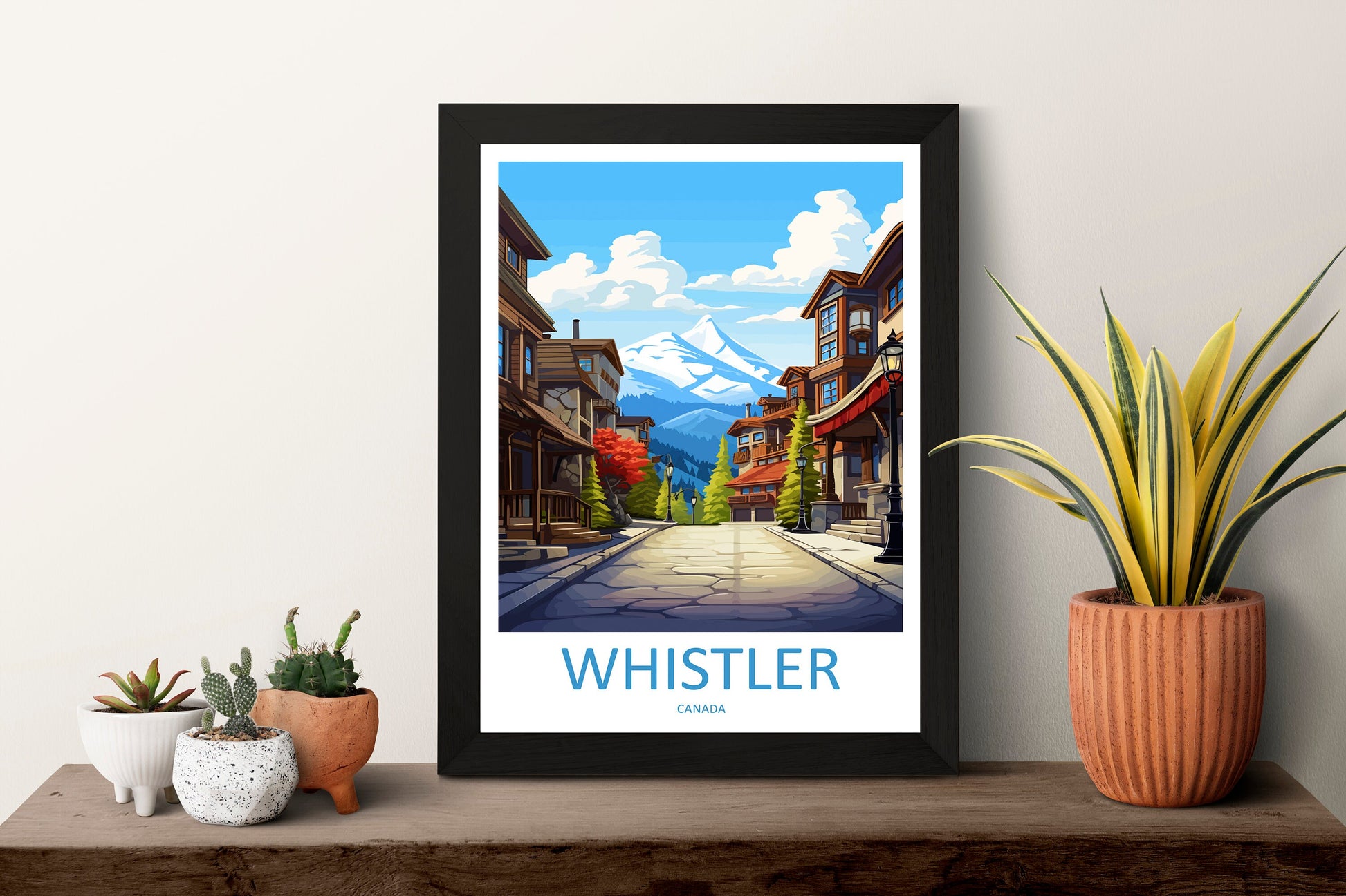 Whistler Travel Print Wall Art Whistler Wall Hanging Home Décor Whistler Gift Art Lovers Canada Art Lover Gift Whistler Gift