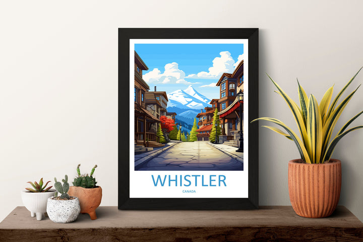 Whistler Travel Print Wall Art Whistler Wall Hanging Home Décor Whistler Gift Art Lovers Canada Art Lover Gift Whistler Gift