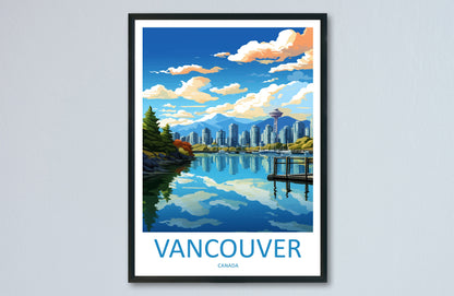 Vancouver Travel Print Wall Art Vancouver Wall Hanging Home Décor Vancouver Gift Art Lovers Canada Art Lover Gift Vancouver Gift