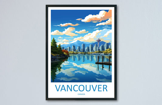 Vancouver Travel Print Wall Art Vancouver Wall Hanging Home Décor Vancouver Gift Art Lovers Canada Art Lover Gift Vancouver Gift