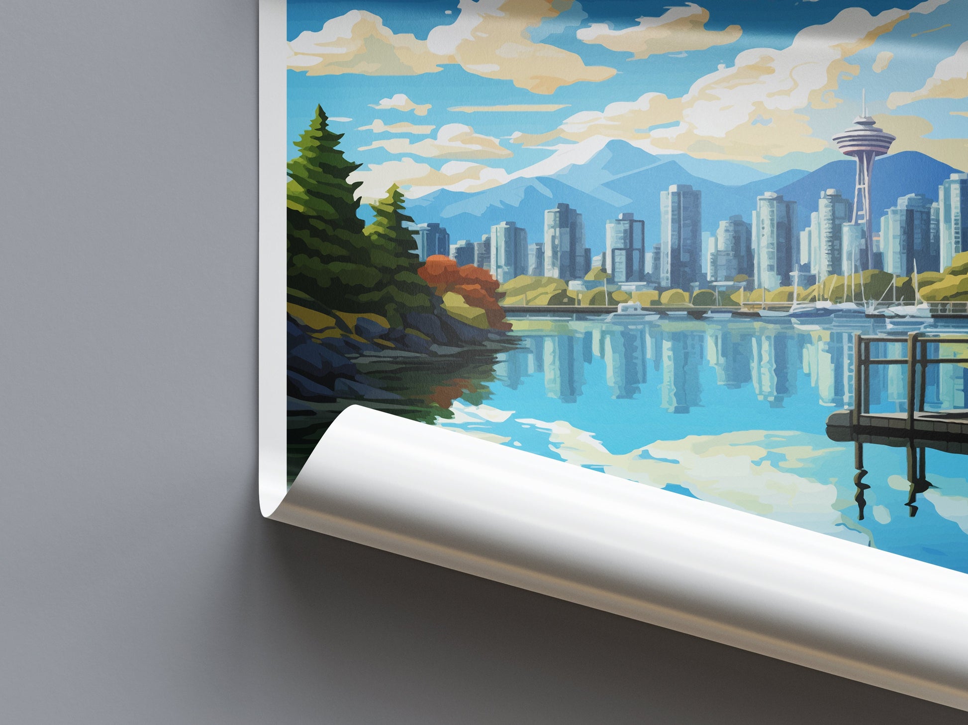 Vancouver Travel Print Wall Art Vancouver Wall Hanging Home Décor Vancouver Gift Art Lovers Canada Art Lover Gift Vancouver Gift